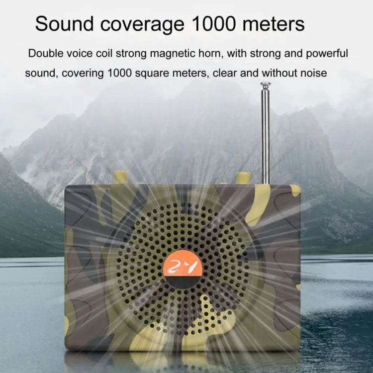 25W Bluetooth Voice Amplifier Bird Hunting Speaker Supports USB/TF/FM